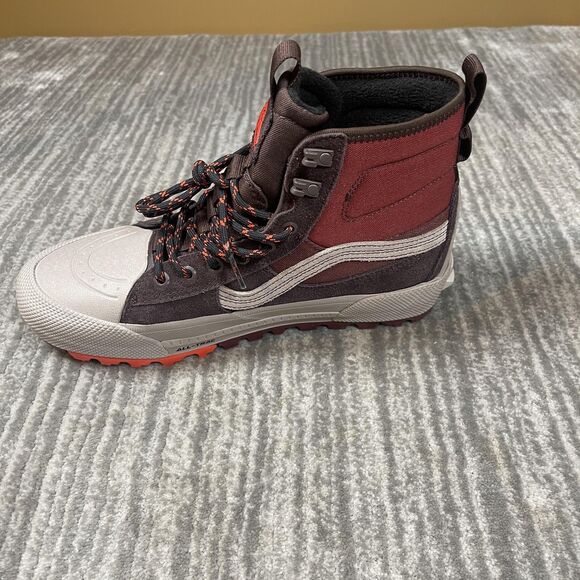 Vans MTE GORE-TEX Shoes Mens Size 8 Burgundy Brown Gray High Top Waterproof main image 5